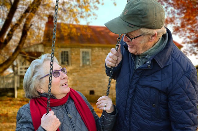 happy older couple