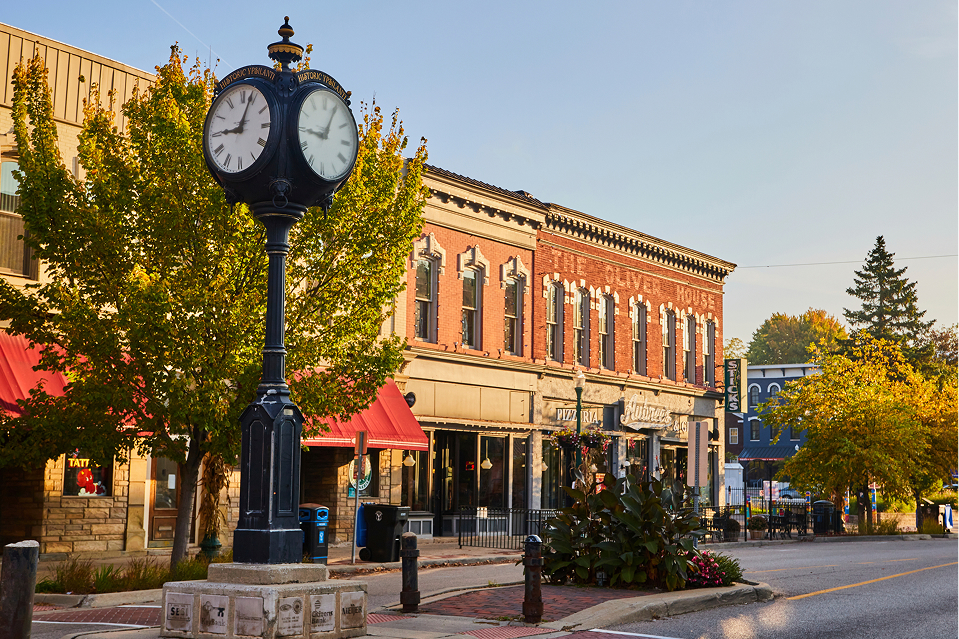 suburban town